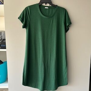 Stylish Green Short Sleeve Dress by Cotton On